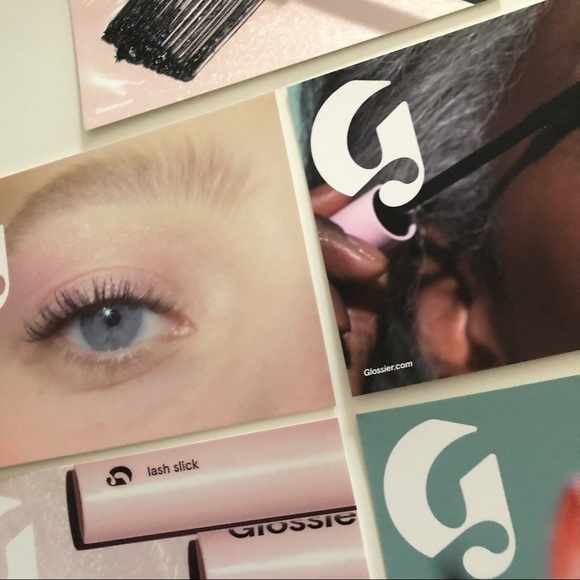 Set of Glossier Lidstar and Lash Slick Postcards - Picture 2 of 3